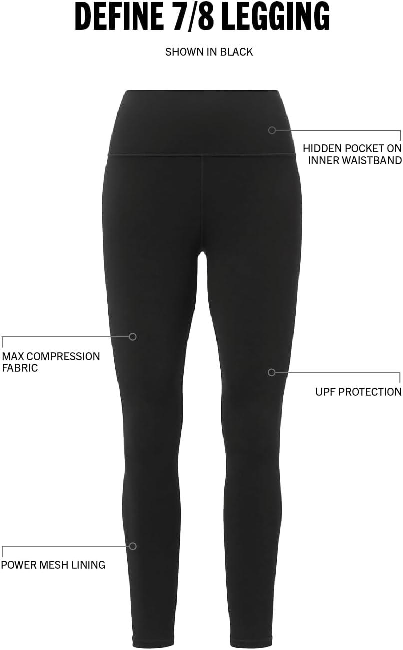 imageFabletics Womens Define HighWaisted Legging Workout Yoga Running Athletic Active Maximum Compression FlatteringBlack