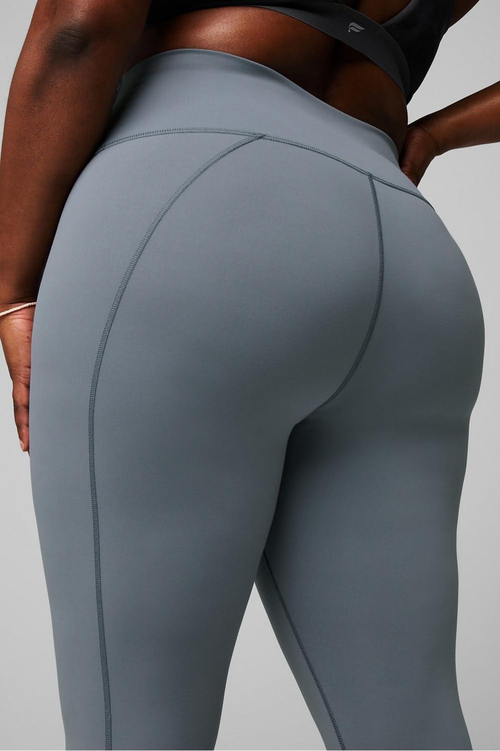 imageFabletics Womens Define HighWaisted Legging Workout Yoga Running Athletic Active Maximum Compression FlatteringStormcloud