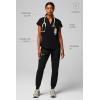 Fabletics Women’s Evolve 3-Pocket Scrub Top with an Oversized Fit – MotionTech, 4-Way Stretch, Wrinkle-Resist, Anti-Shrink(Black)