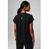 Fabletics Women’s Evolve 3-Pocket Scrub Top with an Oversized Fit – MotionTech, 4-Way Stretch, Wrinkle-Resist, Anti-Shrink(Black)