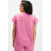 Fabletics Women’s Evolve 3-Pocket Scrub Top with an Oversized Fit – MotionTech, 4-Way Stretch, Wrinkle-Resist, Anti-Shrink(Cashmere Pink)