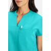 Fabletics Women’s Evolve 3-Pocket Scrub Top with an Oversized Fit – MotionTech, 4-Way Stretch, Wrinkle-Resist, Anti-Shrink(Electric Teal)
