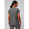 Fabletics Women’s Evolve 3-Pocket Scrub Top with an Oversized Fit – MotionTech, 4-Way Stretch, Wrinkle-Resist, Anti-Shrink(Heather Grey)