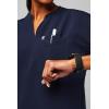 Fabletics Women’s Evolve 3-Pocket Scrub Top with an Oversized Fit – MotionTech, 4-Way Stretch, Wrinkle-Resist, Anti-Shrink(Navy)