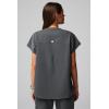 Fabletics Women’s Evolve 3-Pocket Scrub Top with an Oversized Fit – MotionTech, 4-Way Stretch, Wrinkle-Resist, Anti-Shrink(Onyx)