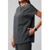 Fabletics Women’s Evolve 3-Pocket Scrub Top with an Oversized Fit – MotionTech, 4-Way Stretch, Wrinkle-Resist, Anti-Shrink(Onyx)