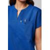 Fabletics Women’s Evolve 3-Pocket Scrub Top with an Oversized Fit – MotionTech, 4-Way Stretch, Wrinkle-Resist, Anti-Shrink(Royal Blue)
