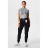 Fabletics Women’s High Rise Active Scrub Jogger – MotionTech, 4-Way Stretch, Pocket-Packed, Lightweight, Semi-Slim Fit(Black)