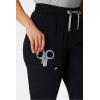 Fabletics Women’s High Rise Active Scrub Jogger – MotionTech, 4-Way Stretch, Pocket-Packed, Lightweight, Semi-Slim Fit(Black)