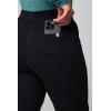 Fabletics Women’s High Rise Active Scrub Jogger – MotionTech, 4-Way Stretch, Pocket-Packed, Lightweight, Semi-Slim Fit(Black/Blue Lagoon)