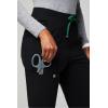 Fabletics Women’s High Rise Active Scrub Jogger – MotionTech, 4-Way Stretch, Pocket-Packed, Lightweight, Semi-Slim Fit(Black/Hunter Green)