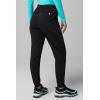 Fabletics Women’s High Rise Active Scrub Jogger – MotionTech, 4-Way Stretch, Pocket-Packed, Lightweight, Semi-Slim Fit(Black/Seaside)