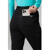 Fabletics Women’s High Rise Active Scrub Jogger – MotionTech, 4-Way Stretch, Pocket-Packed, Lightweight, Semi-Slim Fit(Black/Seaside)
