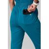Fabletics Women’s High Rise Active Scrub Jogger – MotionTech, 4-Way Stretch, Pocket-Packed, Lightweight, Semi-Slim Fit(Caribbean Blue)
