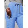 Fabletics Women’s High Rise Active Scrub Jogger – MotionTech, 4-Way Stretch, Pocket-Packed, Lightweight, Semi-Slim Fit(Ceil Blue)