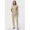 Fabletics Women’s High Rise Active Scrub Jogger – MotionTech, 4-Way Stretch, Pocket-Packed, Lightweight, Semi-Slim Fit(Chai)