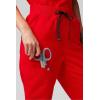Fabletics Women’s High Rise Active Scrub Jogger – MotionTech, 4-Way Stretch, Pocket-Packed, Lightweight, Semi-Slim Fit(Goji Red)