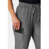 Fabletics Women’s High Rise Active Scrub Jogger – MotionTech, 4-Way Stretch, Pocket-Packed, Lightweight, Semi-Slim Fit(Heather Grey)
