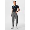 Fabletics Women’s High Rise Active Scrub Jogger – MotionTech, 4-Way Stretch, Pocket-Packed, Lightweight, Semi-Slim Fit(Heather Grey)