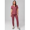 Fabletics Women’s High Rise Active Scrub Jogger – MotionTech, 4-Way Stretch, Pocket-Packed, Lightweight, Semi-Slim Fit(Moonlight Mauve)