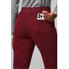 Fabletics Women’s High Rise Active Scrub Jogger – MotionTech, 4-Way Stretch, Pocket-Packed, Lightweight, Semi-Slim Fit(Wine)