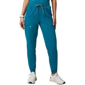 Fabletics Women’s High Rise Active Scrub Jogger – MotionTech, 4-Way Stretch, Pocket-Packed, Lightweight, Semi-Slim Fit(Caribbean Blue)