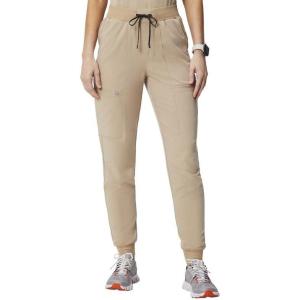 Fabletics Women’s High Rise Active Scrub Jogger – MotionTech, 4-Way Stretch, Pocket-Packed, Lightweight, Semi-Slim Fit(Chai)