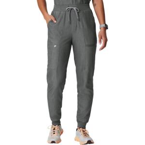 Fabletics Women’s High Rise Active Scrub Jogger – MotionTech, 4-Way Stretch, Pocket-Packed, Lightweight, Semi-Slim Fit(Heather Grey)