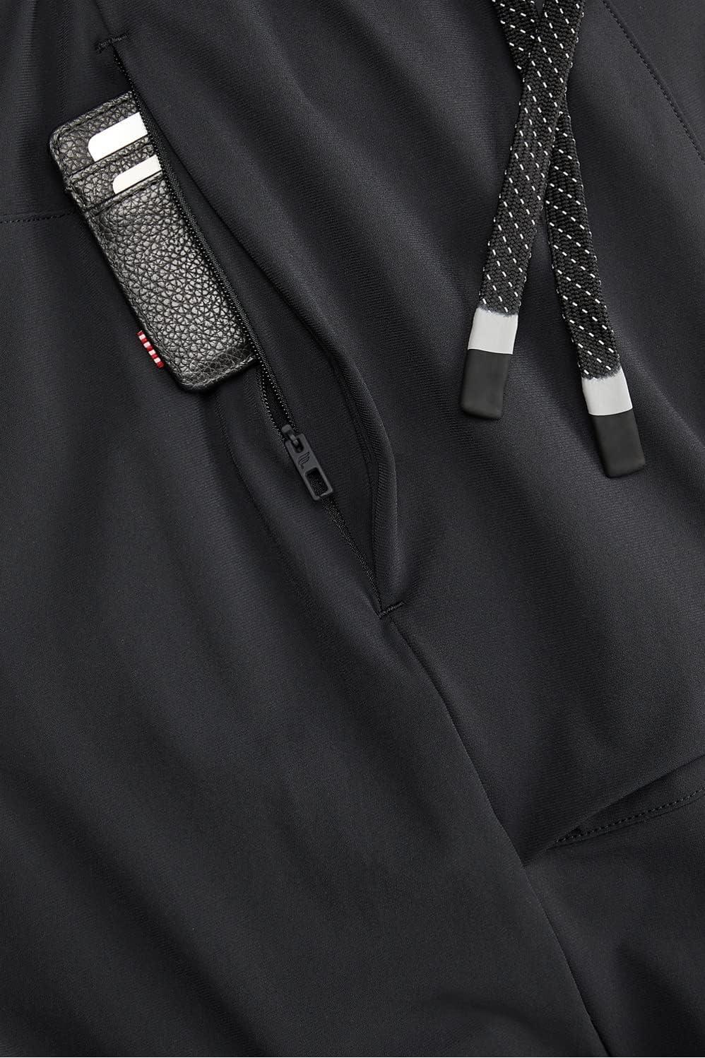 imageFabletics Mens The One Jogger QuickDry Hidden Pockets Zip Pockets UPF Protection AntiStink LightweightBlack