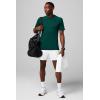 Fabletics Men’s The Fundamental Short II (Lined), Workout, Running, Training, Gym, Yoga, Ultra Lightweight(Classic White)