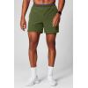 Fabletics Men’s The Fundamental Short II (Lined), Workout, Running, Training, Gym, Yoga, Ultra Lightweight(Dark Moss)