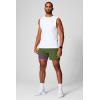 Fabletics Men’s The Fundamental Short II (Lined), Workout, Running, Training, Gym, Yoga, Ultra Lightweight(Dark Moss)
