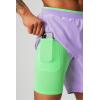 Fabletics Men’s The Fundamental Short II (Lined), Workout, Running, Training, Gym, Yoga, Ultra Lightweight(Iconic Lavender)