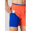 Fabletics Men’s The Fundamental Short II (Lined), Workout, Running, Training, Gym, Yoga, Ultra Lightweight(Passion Orange)