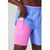 Fabletics Men’s The Fundamental Short II (Lined), Workout, Running, Training, Gym, Yoga, Ultra Lightweight(Periwinkle Punch)