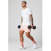 Fabletics Men’s The Fundamental Short II (Lined), Workout, Running, Training, Gym, Yoga, Ultra Lightweight(Pink Buttercream)