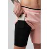 Fabletics Men’s The Fundamental Short II (Lined), Workout, Running, Training, Gym, Yoga, Ultra Lightweight(Pink Slate)