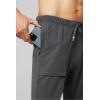 Fabletics Men’s The One Jogger, Quick-Dry, Hidden Pockets, Zip Pockets, UPF Protection, Anti-Stink, Lightweight(Onyx)