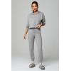 Fabletics Women’s Cloud Jersey Hoodie, Buttery Soft, Recycled Fabric, Breathable, Moisture-Wicking(Classic Grey Heather)