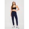 Fabletics Women’s Cloud Jersey Jogger, Buttery Soft, Recycled Fabric, Hidden Pockets, Breathable, Moisture-Wicking(Deep Navy Heather)