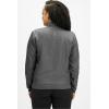 Fabletics Women’s Daily 3-Pocket Scrub Jacket – MotionTech, Lightweight, Breathable, Wrinkle-Resist, Semi-Slim Fit(Heather Grey)