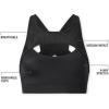Fabletics Women’s Mesh Breathable Medium Impact Sports Bra(Black)