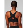Fabletics Women’s Mesh Breathable Medium Impact Sports Bra(Black)