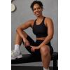 Fabletics Women’s No-Bounce Sports Bra, Workout, Yoga, Athletic, Fitness, Gym, UPF Protection, 4-Way Stretch(Black)
