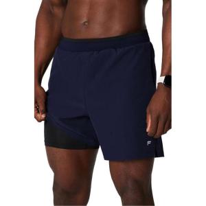 Fabletics Men’s The Fundamental Short II (Lined), Workout, Running, Training, Gym, Yoga, Ultra Lightweight(Deep Navy)
