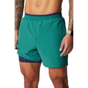 Fabletics Men’s The Fundamental Short II (Lined), Workout, Running, Training, Gym, Yoga, Ultra Lightweight(Miami Tide)