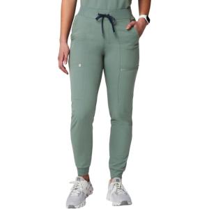 Fabletics Women’s Active Scrub Jogger – MotionTech, Pocket-Packed, Lightweight, Wrinkle-Resist, Semi-Slim Fit(Sage)
