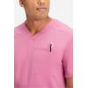 Fabletics Men’s Helix 1-Pocket Scrub Top – MotionTech, 4-Way Stretch, Wrinkle-Resist, Anti-Shrink, Cashmere Pink, Regular, 2X