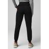 Fabletics Women’s High Rise Active Scrub Jogger – MotionTech, 4-Way Stretch, Pocket-Packed, Lightweight, Semi-Slim Fit(Black/Goji Red)