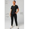 Fabletics Women’s Evoke Cargo Scrub Jogger – MotionTech, 4-Way Stretch, Wrinkle-Resist, Anti-Shrink(Black)